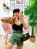 Short verde con elastico