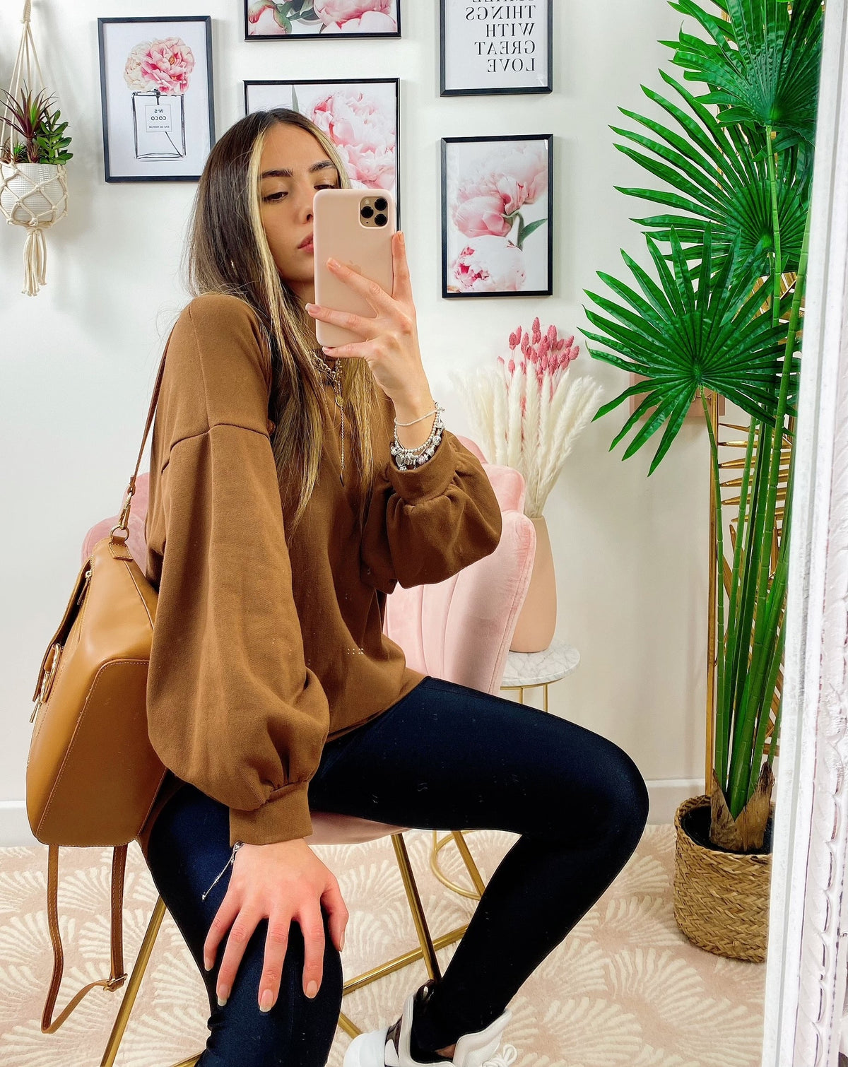 Maxi felpa easy camel