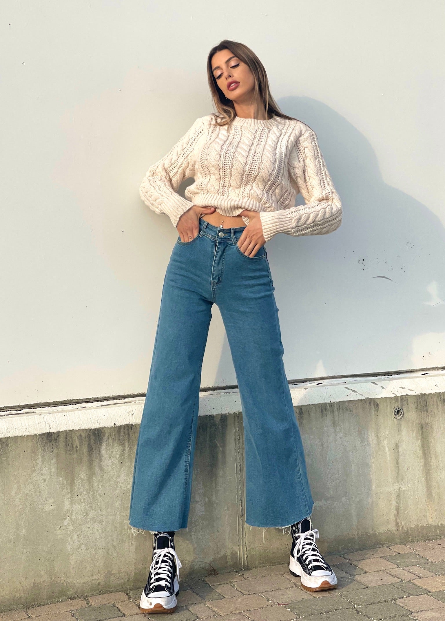 Jeans wide leg easy