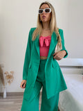 Completo oversize giacca e pantalone verde