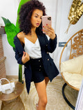 Completo giacca e Short nero
