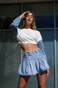 Gonna in jeans a ruota