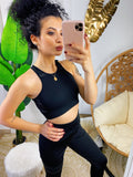 Set tuta sportiva nera