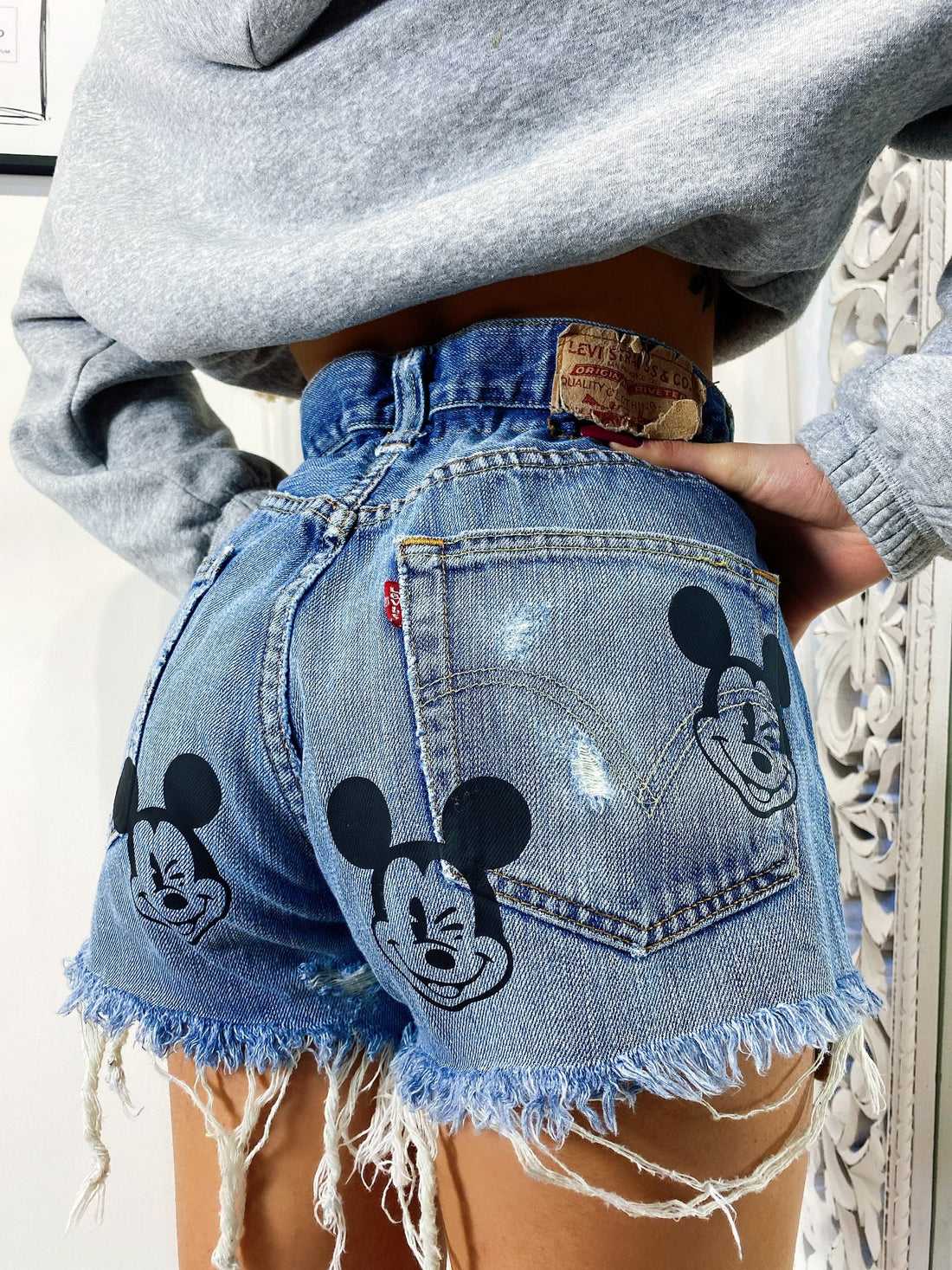 Short Levi’s Vintage con stampa bagno medio