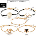 Bracciale con cuore e luna