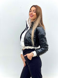 Bomber crop nero