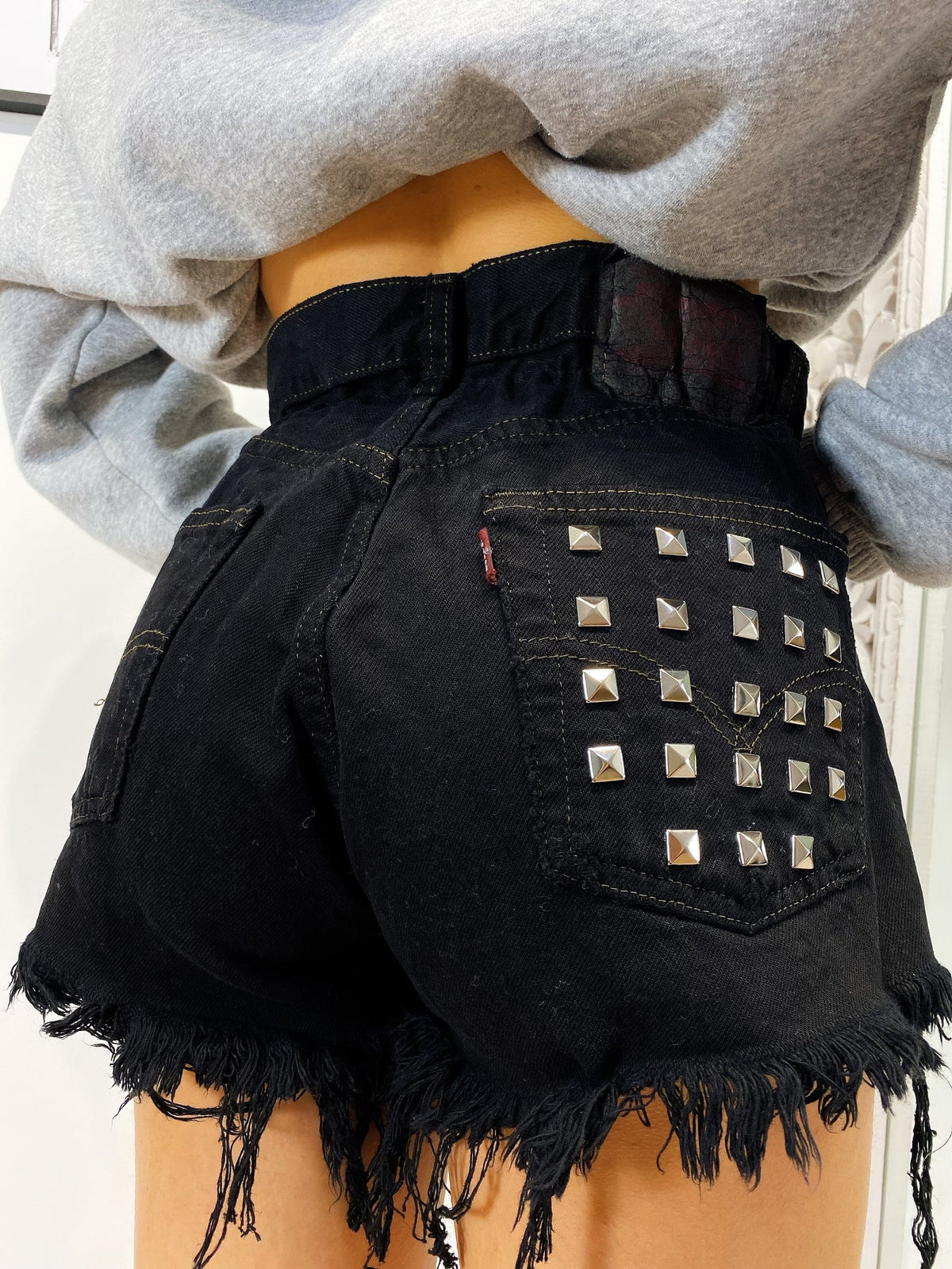 Short Levi’s Vintage con Borchie Nero