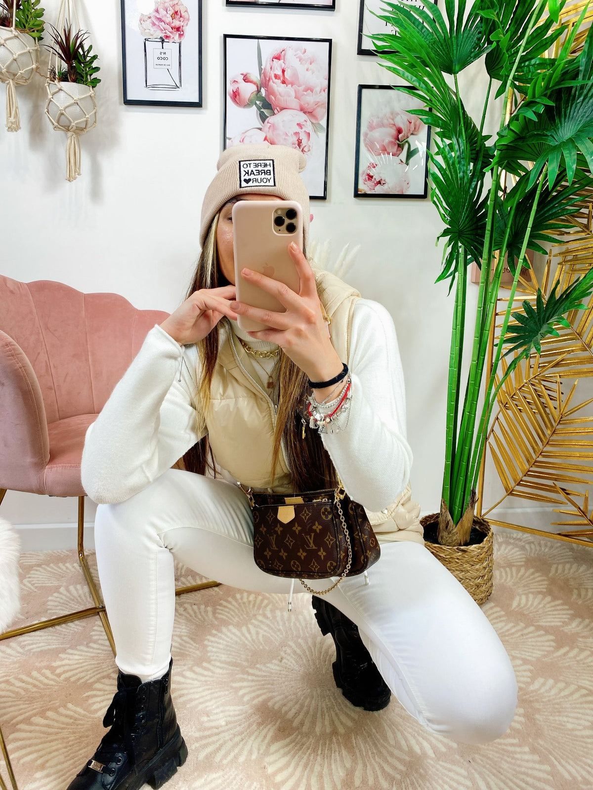 Bomberino smanicato Beige