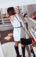 Abito in maglia Reversible bianco