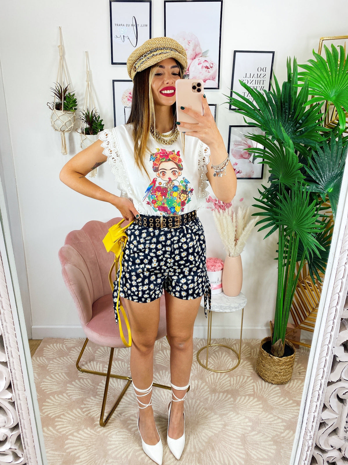 Short a fiori margherite