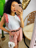 Short rosa con elastico