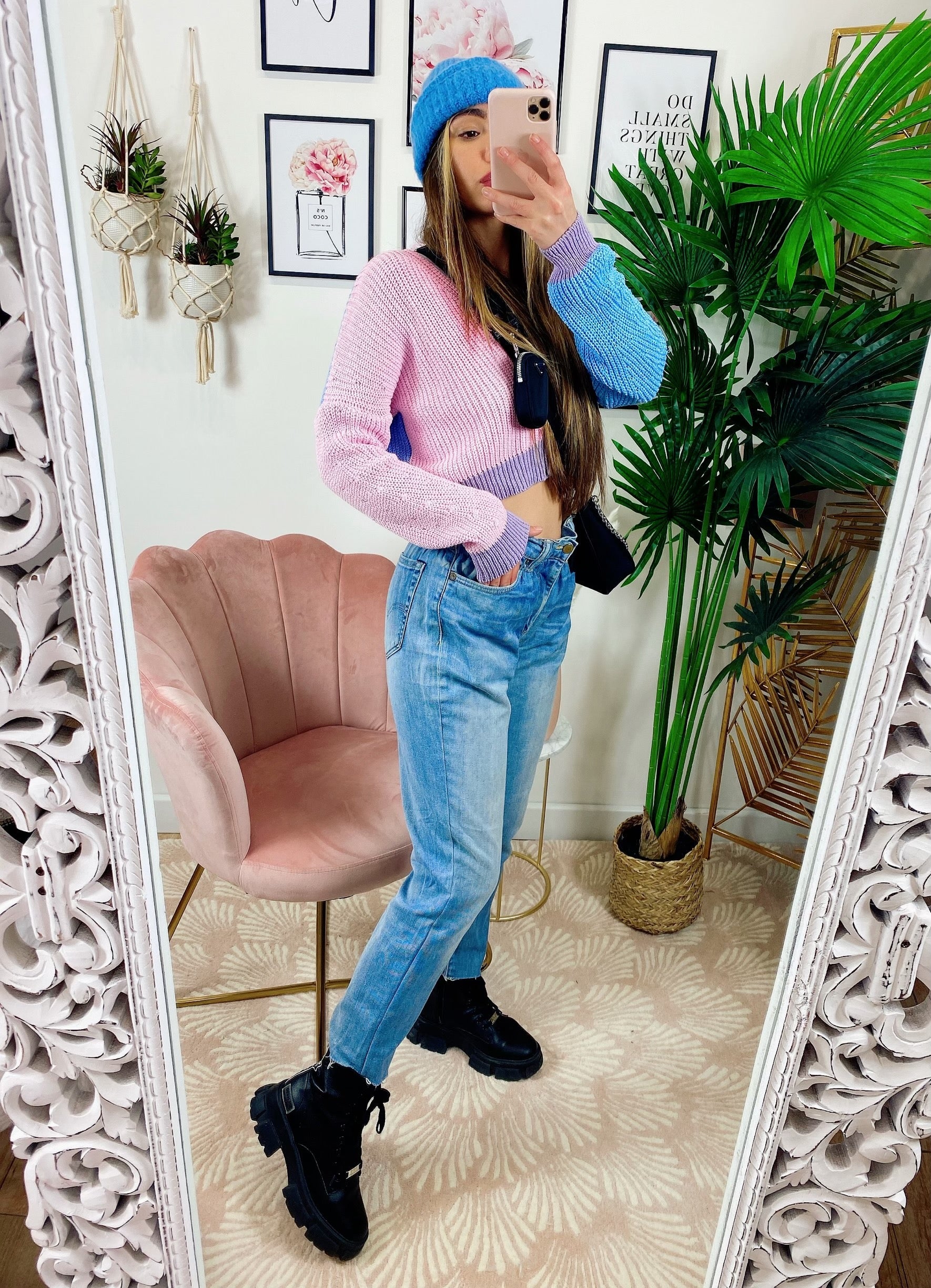 Jeans Levi’s Vintage a caramella con spacco medio scuro