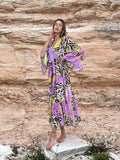 Kimono animalier lilla