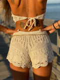 Completo crochet top e short