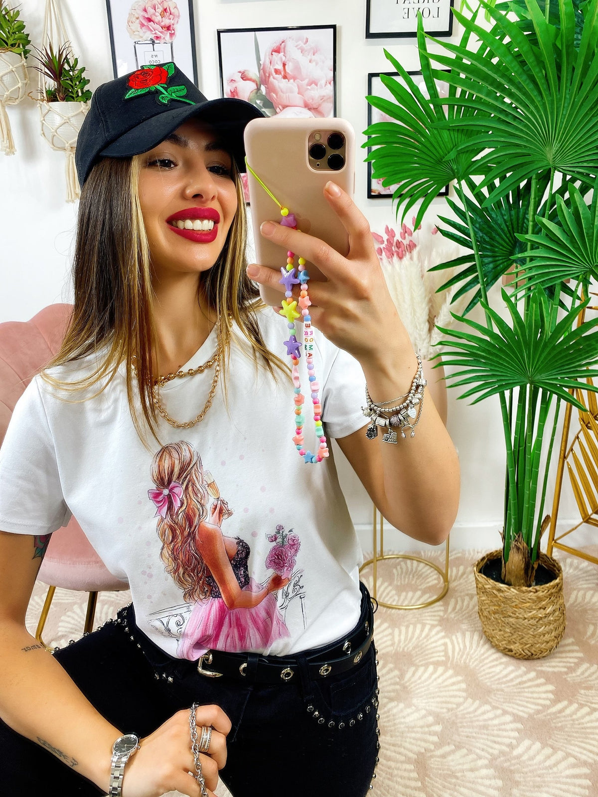 T-shirt con stampa Donna