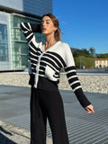 Cardigan bianco e nero