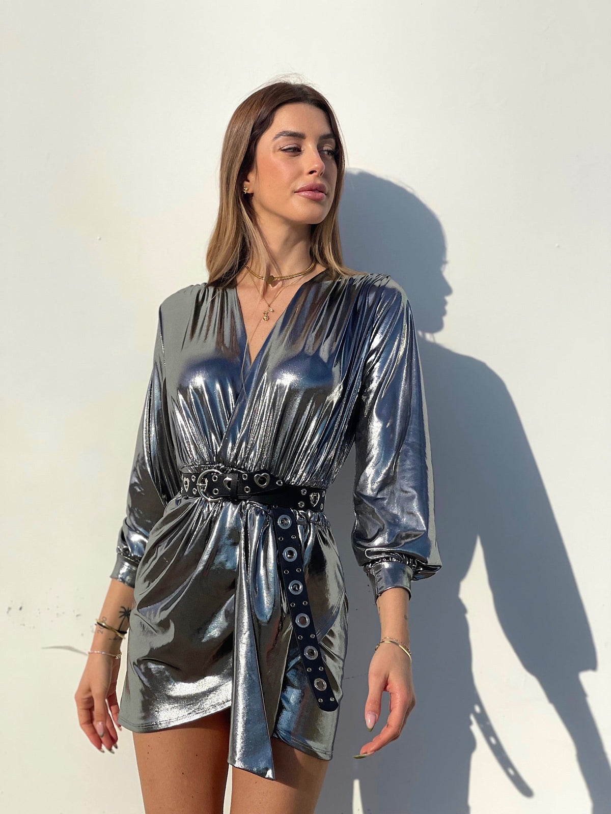 Abito glam night silver