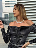 Abito in velluto glitter nero