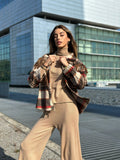 Giacca con frange nude