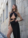 Completo top e gonna con spacco