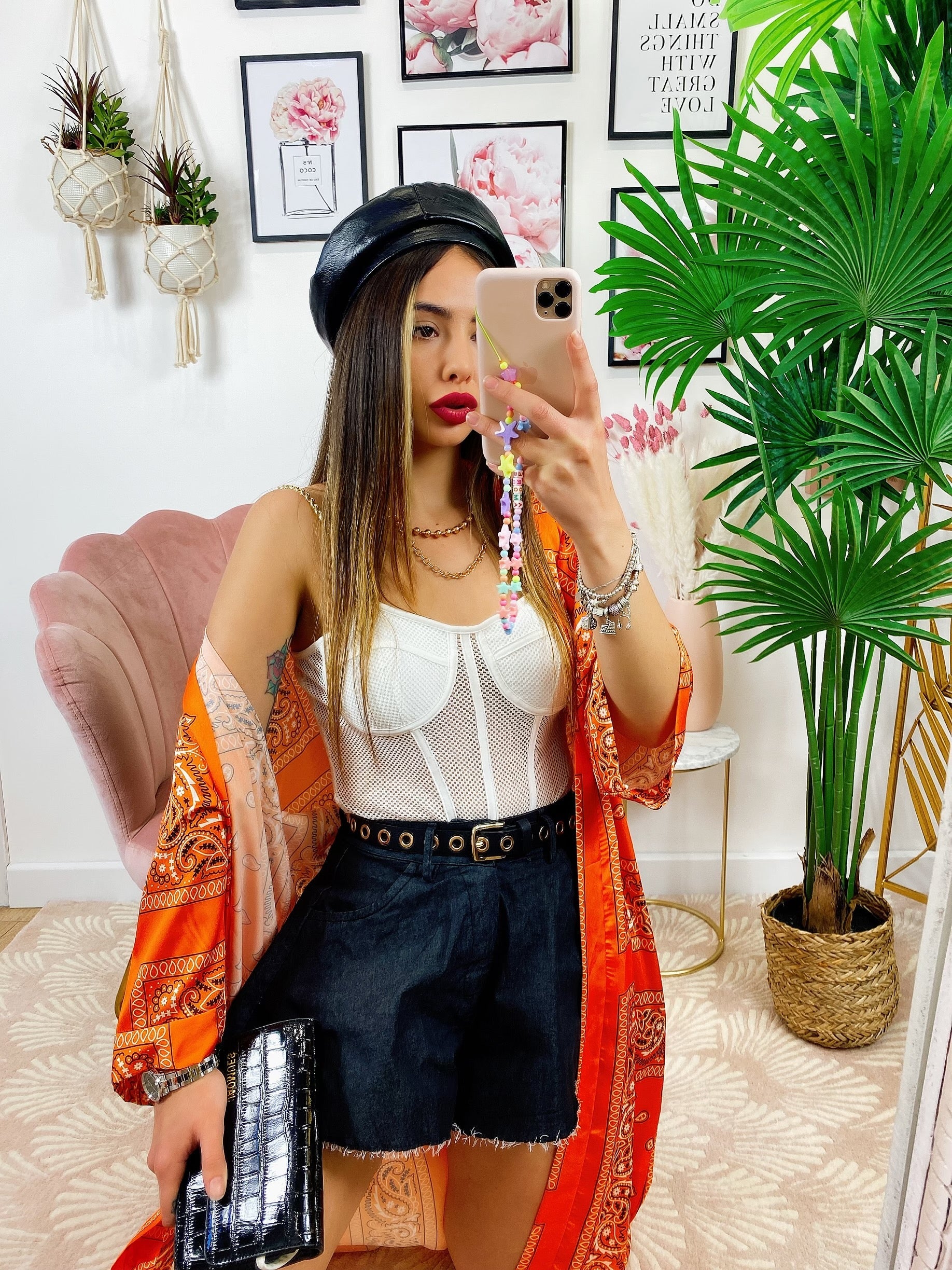 Kimono etnico Orange