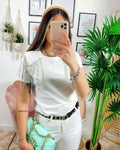 T-shirt con strass