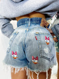 Short Levi’s Vintage con stampa Paperina bagno chiaro