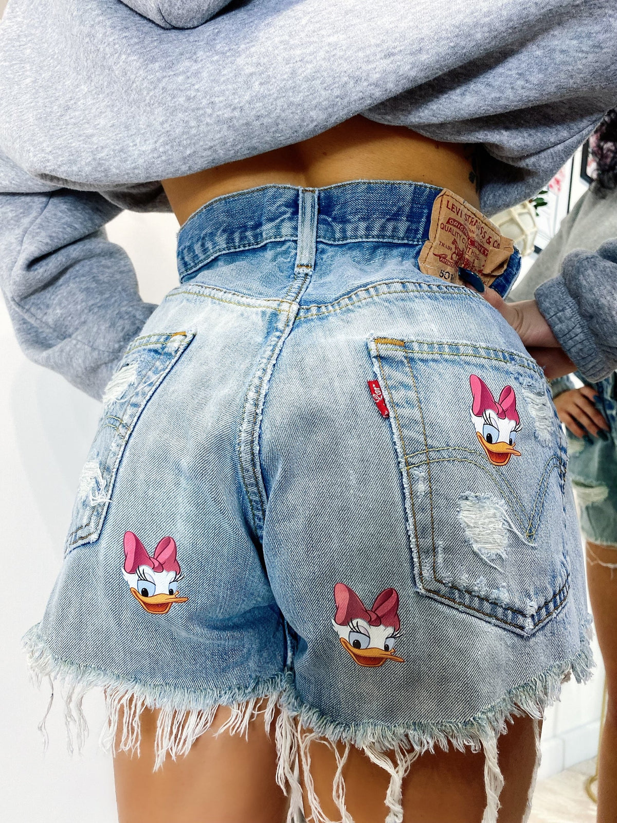 Short Levi’s Vintage con stampa Paperina bagno chiaro