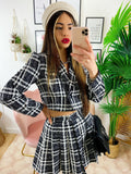 Completo Giacca Corta e Gonna Nero