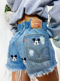Short Levi’s Vintage con stampa topolino bagno medio