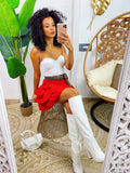 Top a corpetto Bianco