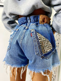 Short Levi’s Vintage bagno medio con borchie