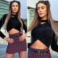 Maglioncino morbidissimo nero con choker
