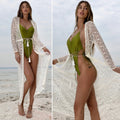 Kimono in pizzo bianco