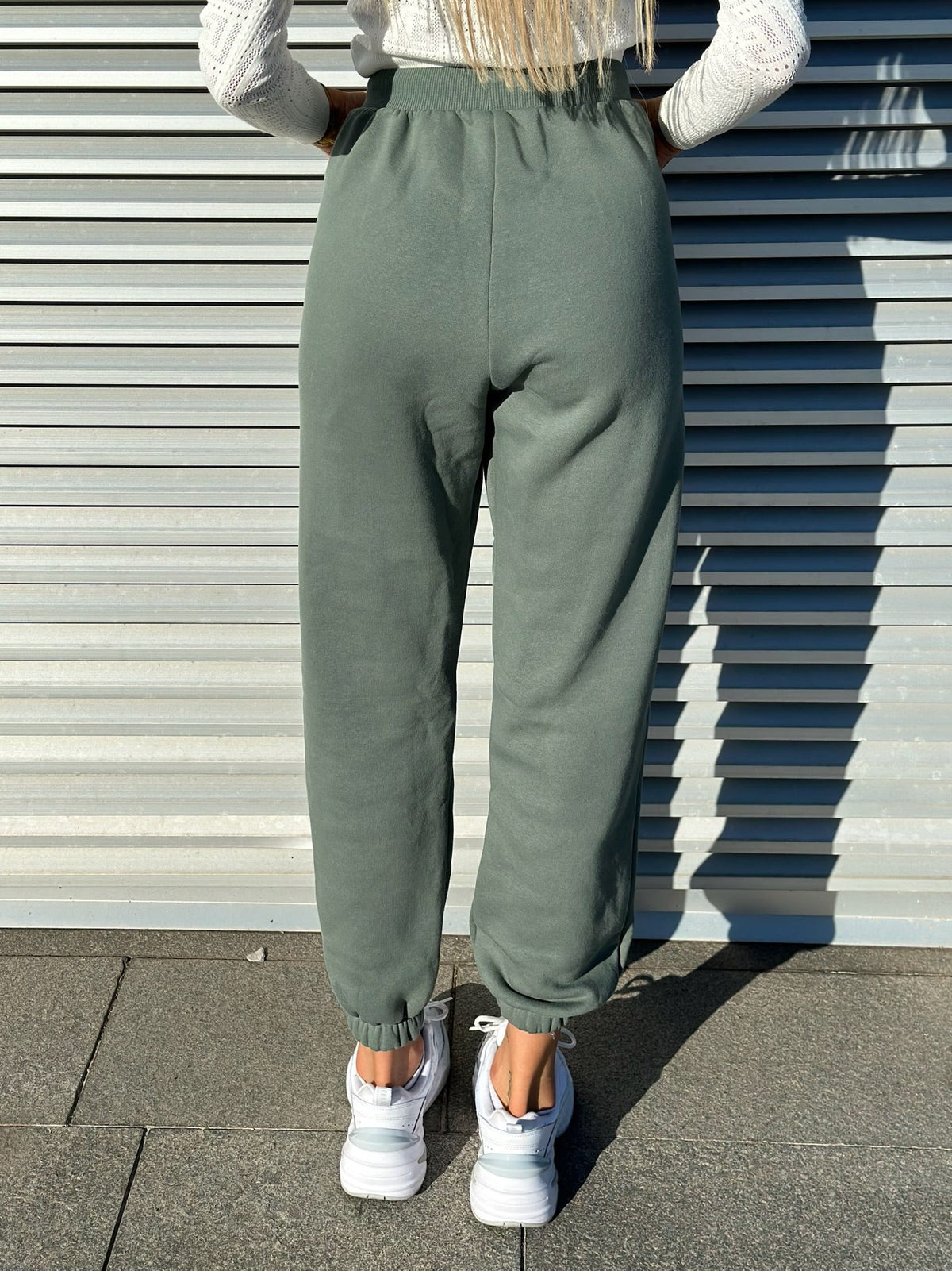 Pantatuta felpata verde militare