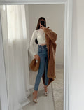 Cappotto Teddy Camel e pochette