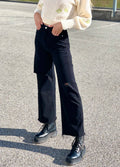 Jeans wide leg nero