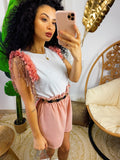 Short rosa con elastico
