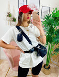 Completo sportivo con cintura Bianco
