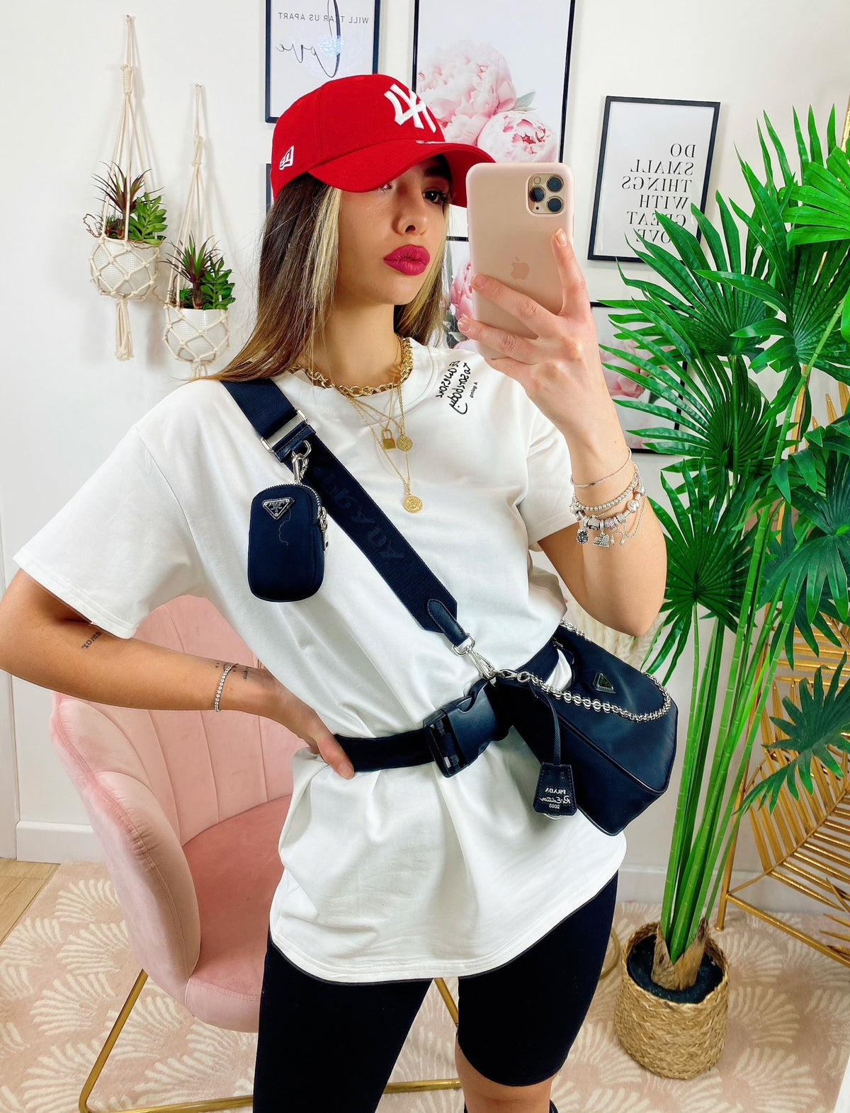 Completo sportivo con cintura Bianco