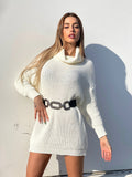 Maxi maglione panna