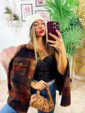 Giacca a quadri Marrone autumn