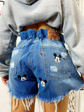 Short Levi’s Vintage con stampa topolino bagno medio