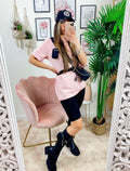 Completo sportivo con cintura Rosa