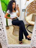Pantalone a zampa nero