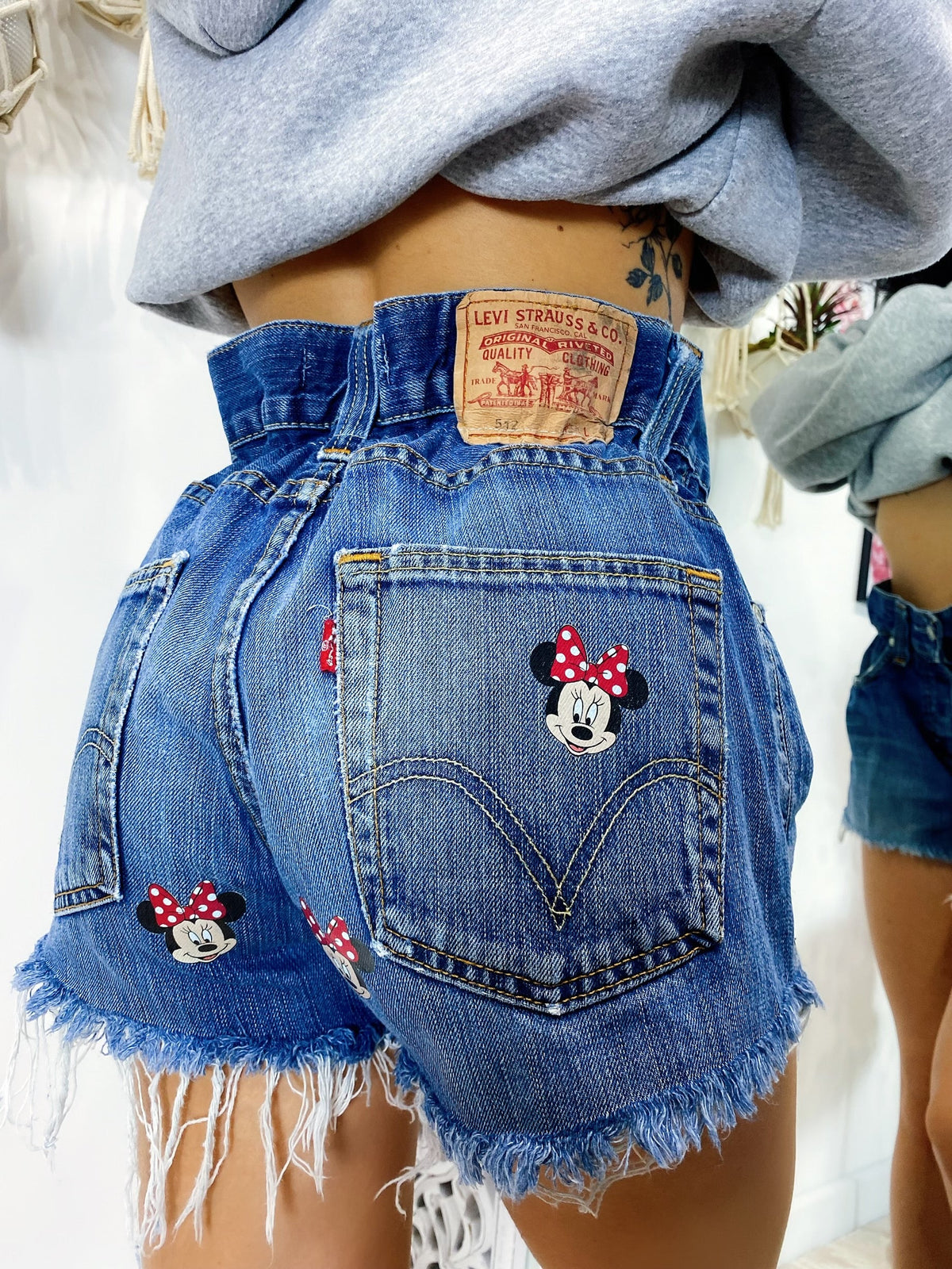 Short Levi’s Vintage stampa topolina senza strappi