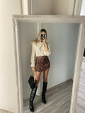 Gonna leopardata brown