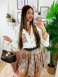 Camicia con tasca ricamata Bianca