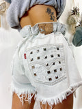 Short Levi’s Vintage Chiaro con Borchie