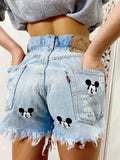 Short Levi’s Vintage con stampa topolino bagno chiaro